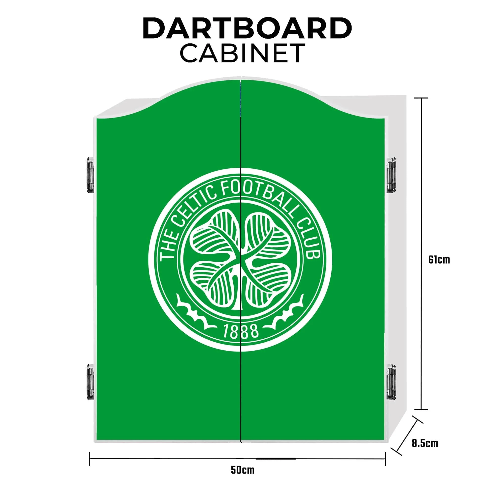 Celtic FC Dartboard Cabinet - Official Licensed - Celtic - C1 - Crest - Image 3