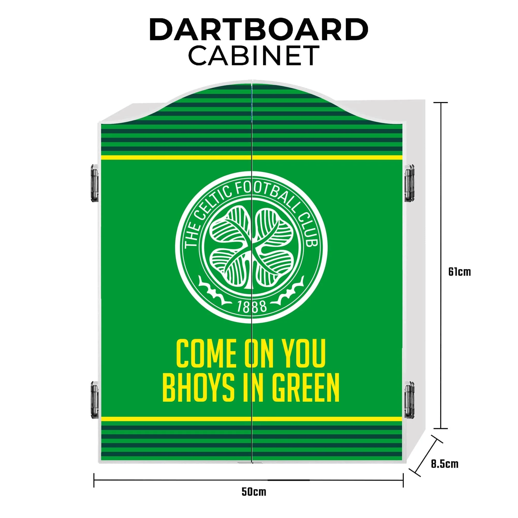 Celtic FC Dartboard Cabinet - Official Licensed - Celtic - C2 - COYB - Image 3