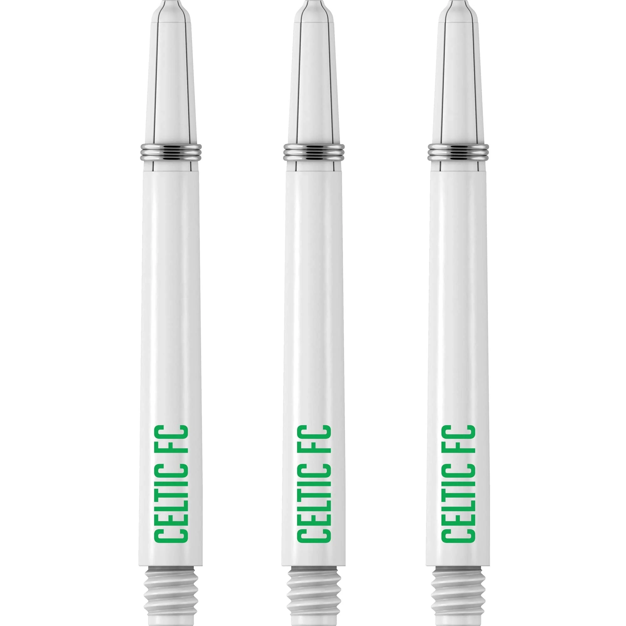 Celtic FC Nylon Shafts - Dart Stems with Springs - Celtic Football - White - Image 2