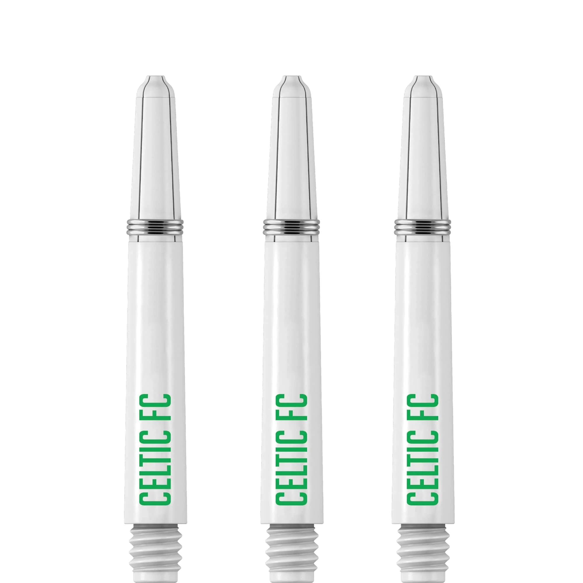 Celtic FC Nylon Shafts - Dart Stems with Springs - Celtic Football - White - Image 3