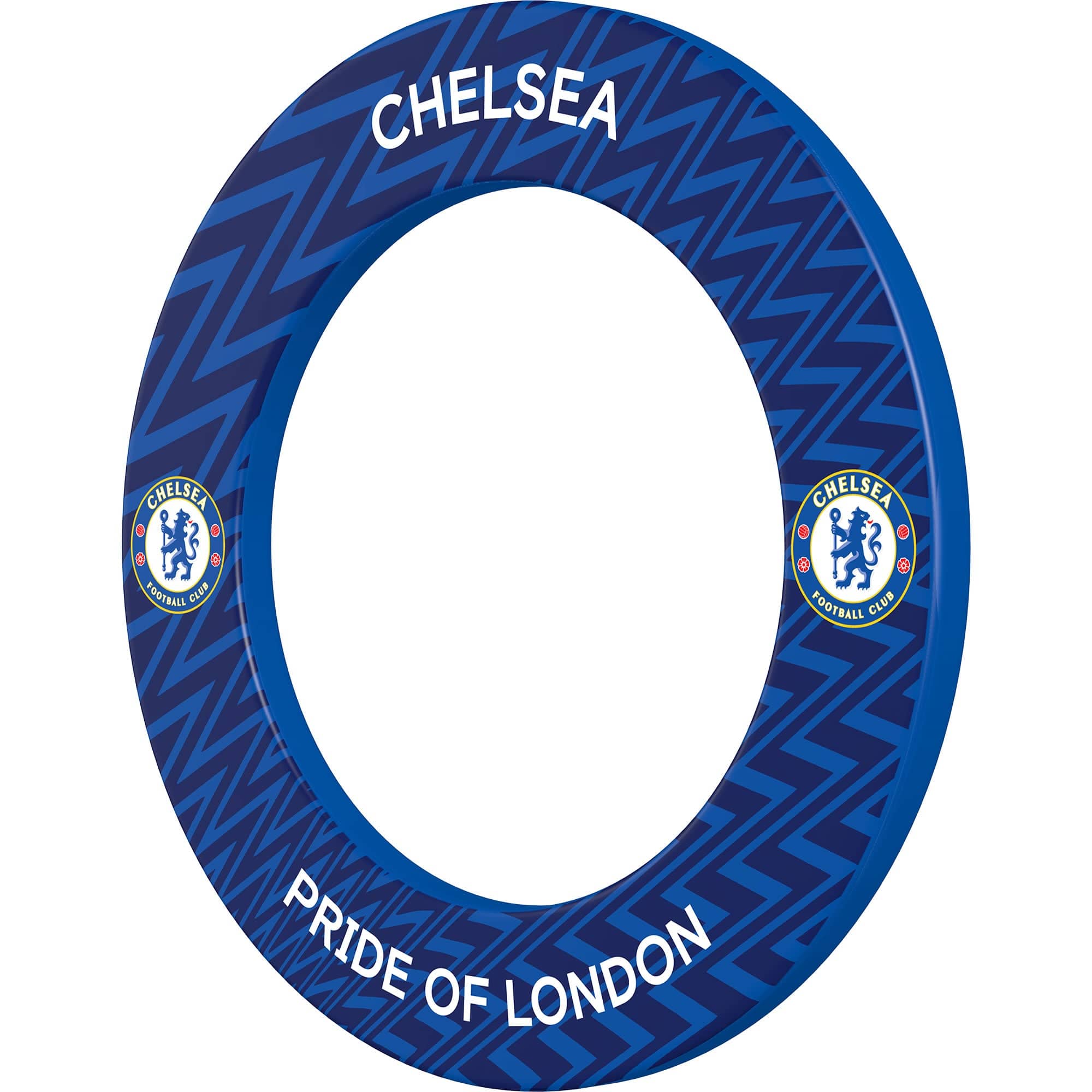 Chelsea Football Dartboard Surround - Official Licensed - Chelsea FC - S3 - ZigZag - White - Image 2