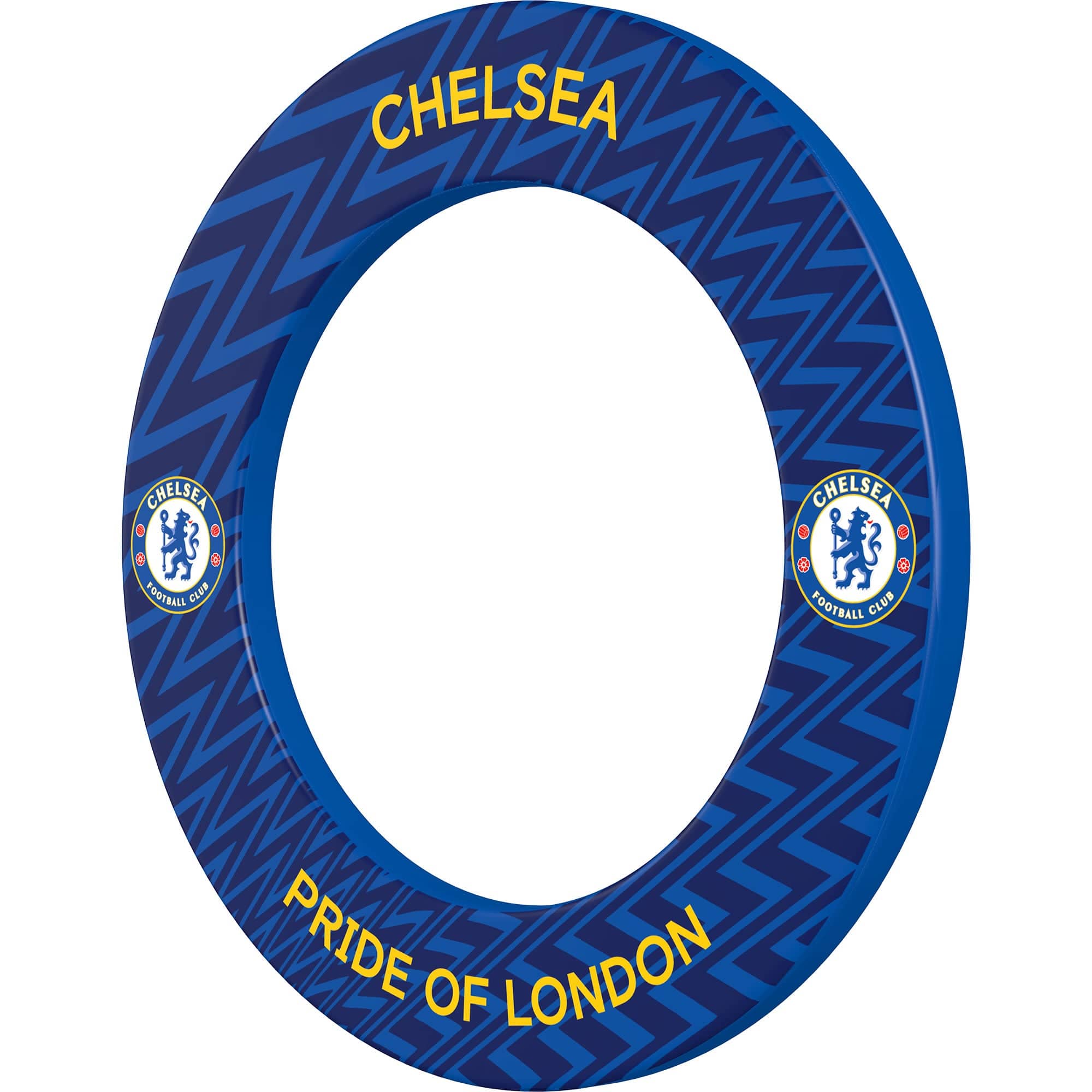 Chelsea Football Dartboard Surround - Official Licensed - Chelsea FC - S4 - ZigZag - Yellow - Image 2