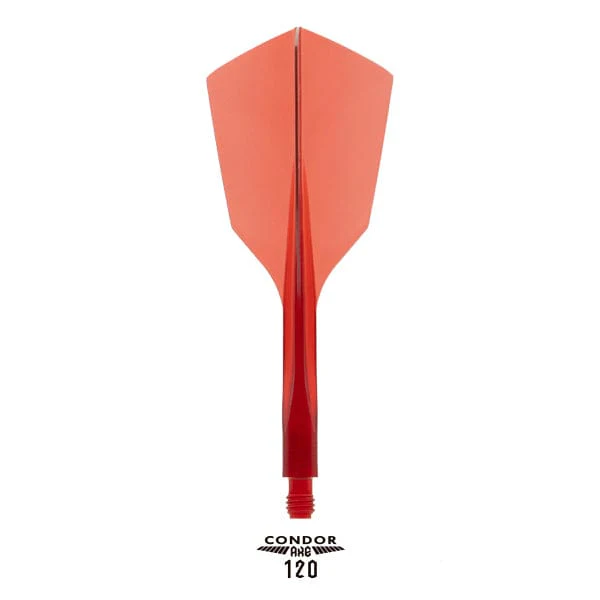 Condor AXE 120 Dart Flights - Narrow - Clear Red - Image 2