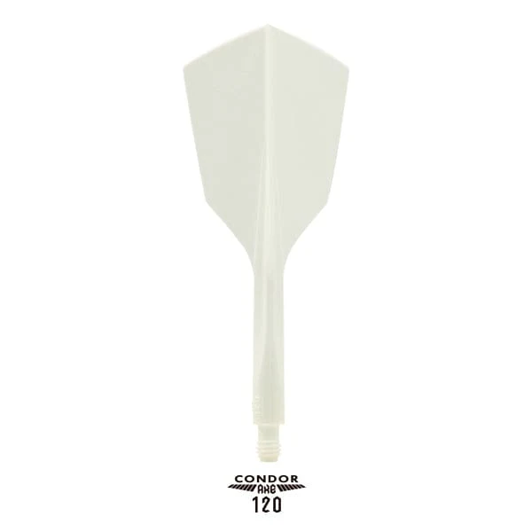Condor AXE 120 Dart Flights - Narrow - White - Image 2
