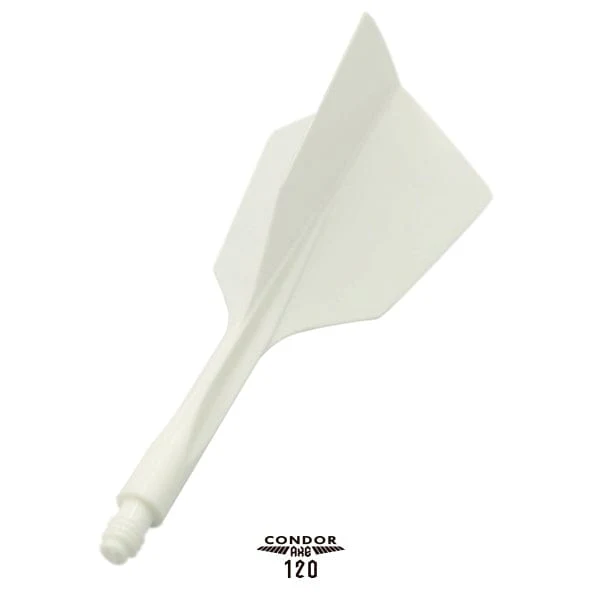 Condor AXE 120 Dart Flights - Narrow - White - Image 3