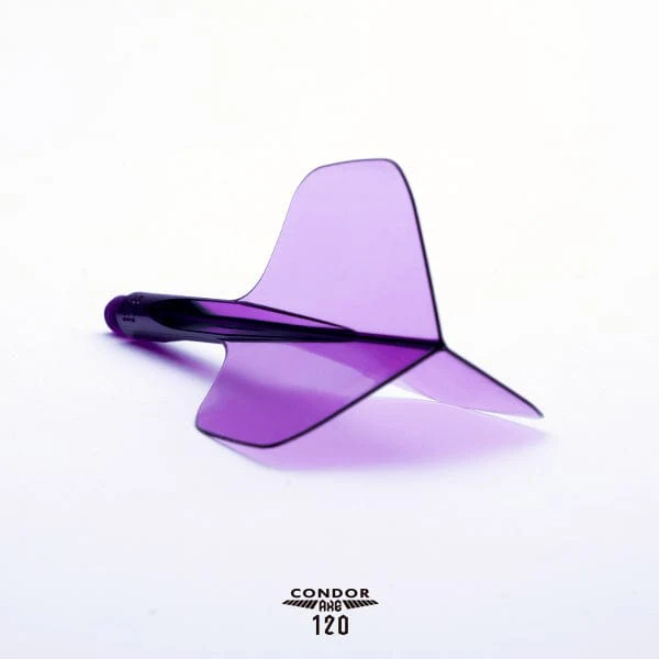 Condor AXE 120 Dart Flights - Small - Clear Purple - Image 4