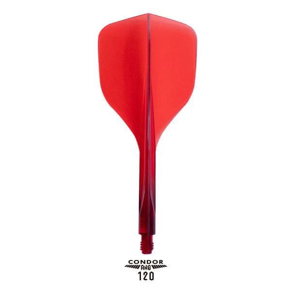 Condor AXE 120 Dart Flights - Small - Clear Red - Image 2