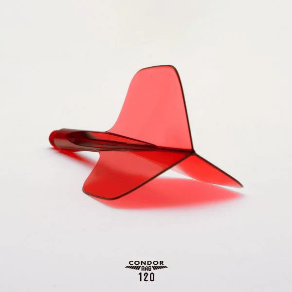 Condor AXE 120 Dart Flights - Small - Clear Red - Image 4