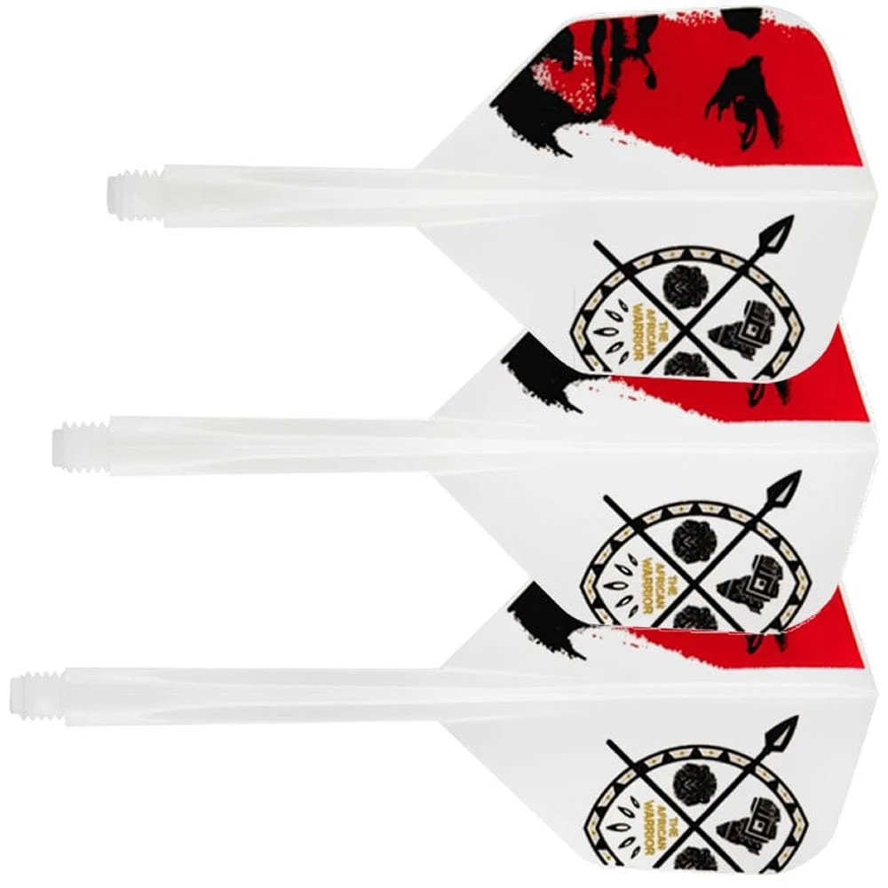 *Condor AXE Dart Flights - Devon Petersen - Small - African Warrior - Inspiration 3 - White