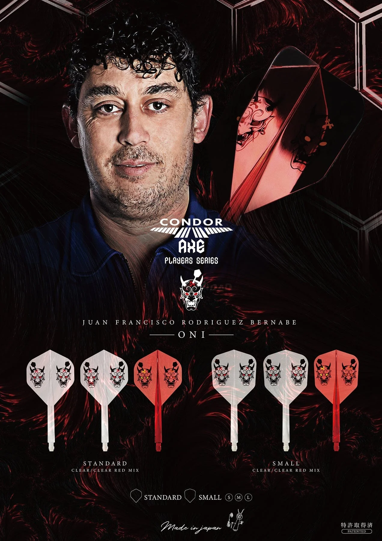 *Condor AXE Dart Flights - Juan Rodriguez - Standard - ONI - Mixed - Image 5