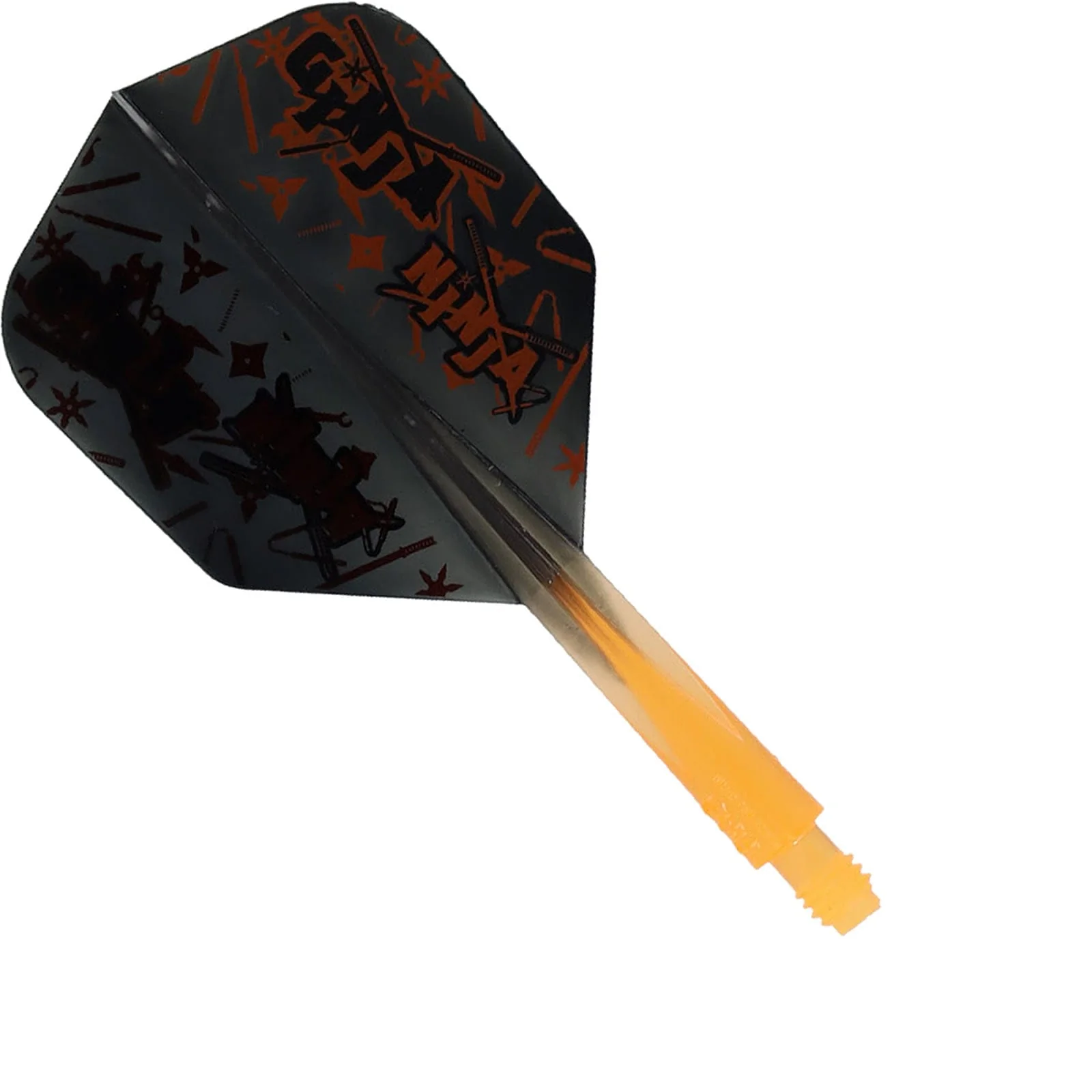 Condor AXE Dart Flights - Matt Campbell - Ginja Ninja - Small - Black & Orange - Image 3