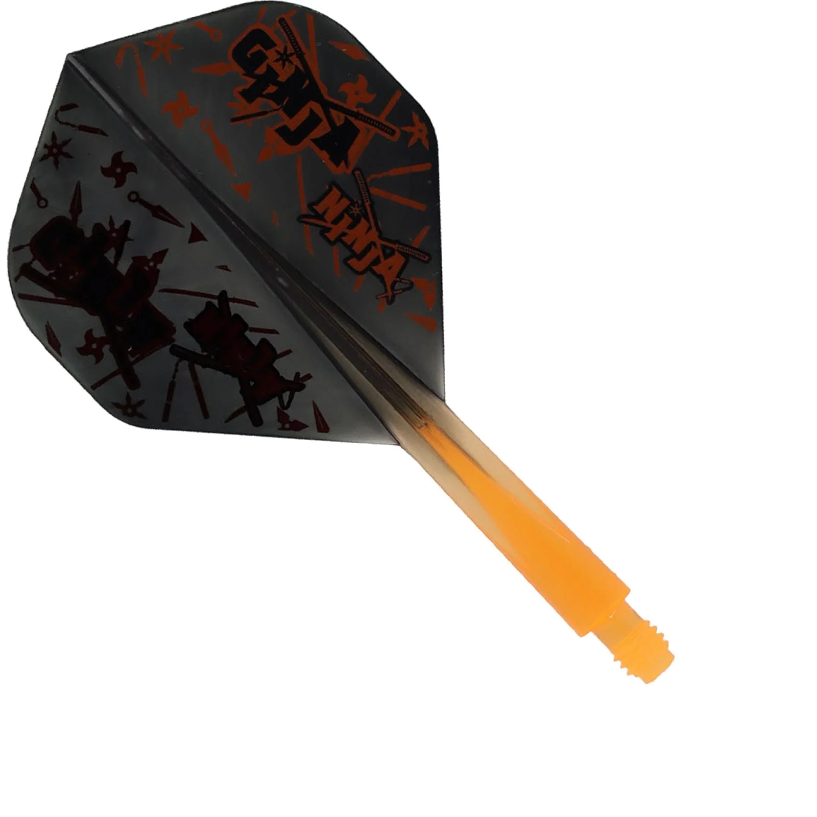 Condor AXE Dart Flights - Matt Campbell - Ginja Ninja - Standard - Black & Orange - Image 3