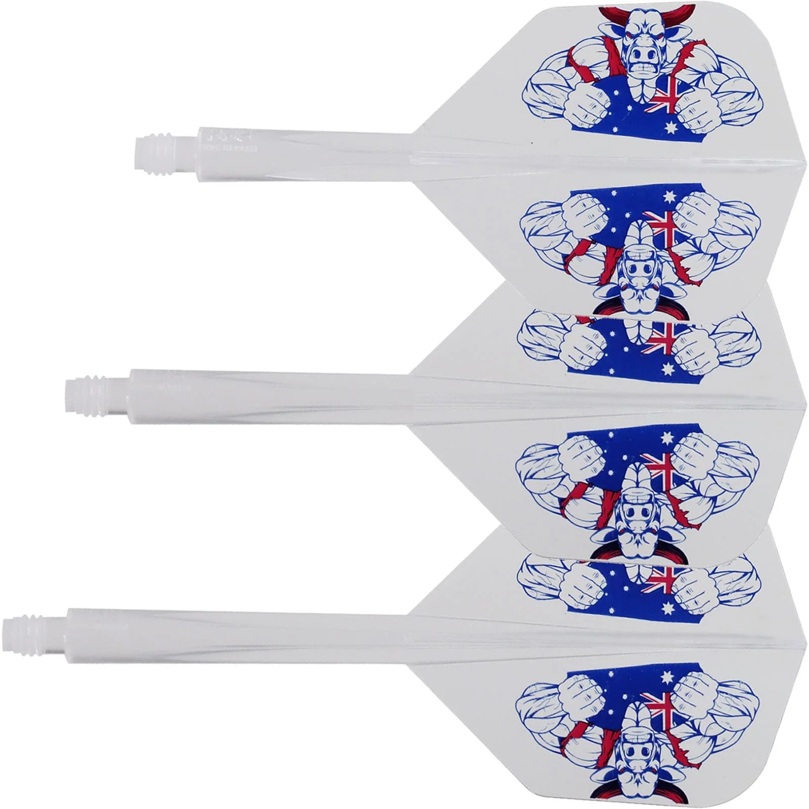 *Condor AXE Dart Flights - Small - The Bull - Clear - Image 7