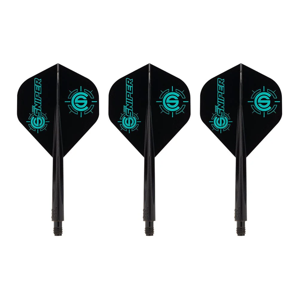 *Condor AXE Dart Flights - Standard - Connor Scutt - The Sniper - Black