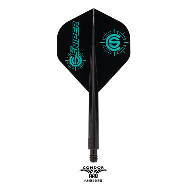 *Condor AXE Dart Flights - Standard - Connor Scutt - The Sniper - Black - Image 2