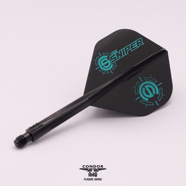 *Condor AXE Dart Flights - Standard - Connor Scutt - The Sniper - Black - Image 3
