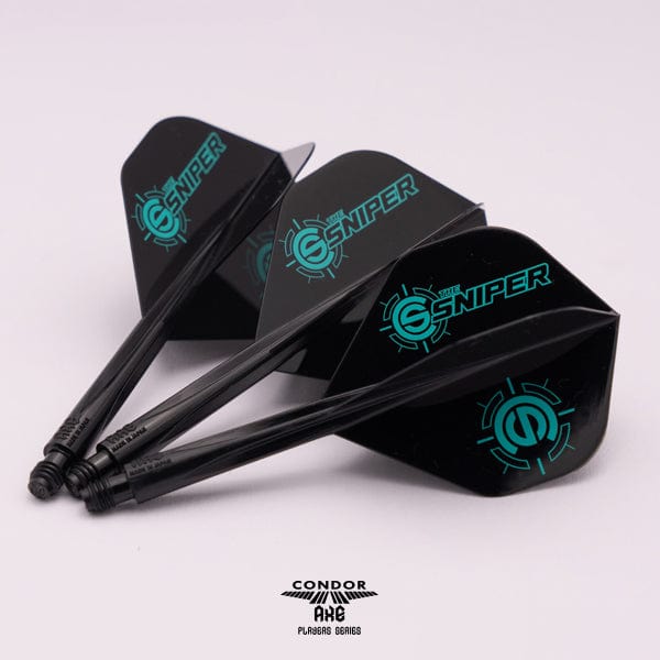 *Condor AXE Dart Flights - Standard - Connor Scutt - The Sniper - Black - Image 4