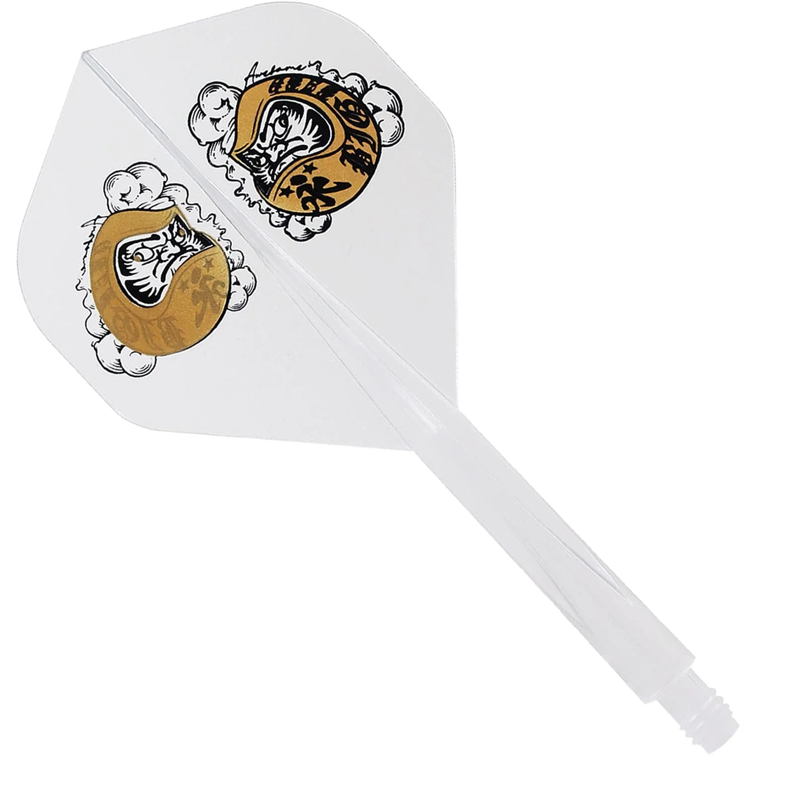 *Condor AXE Dart Flights - Standard - Daruma Baby - Clear Gold - Image 2