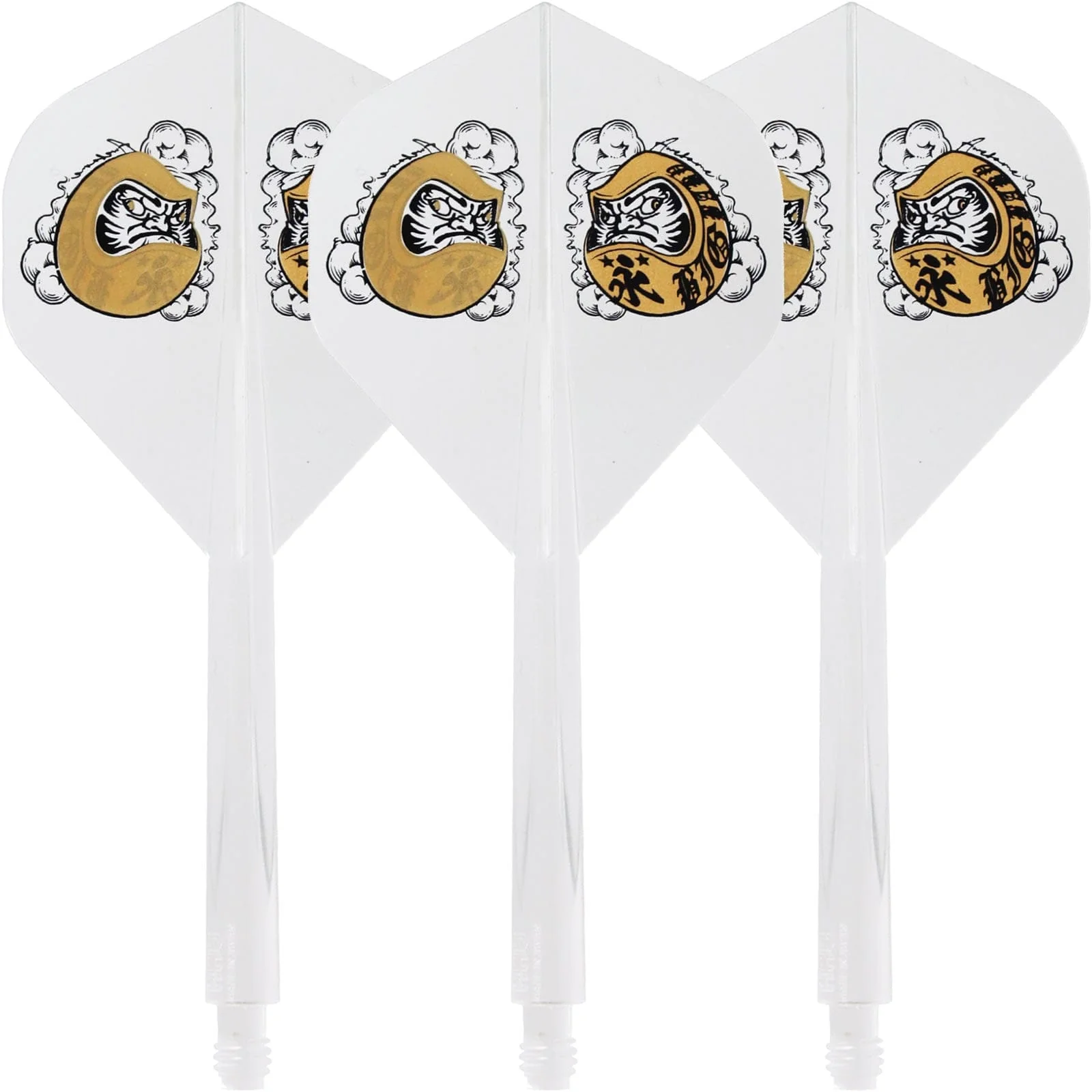 *Condor AXE Dart Flights - Standard - Daruma Baby - Clear Gold - Image 4
