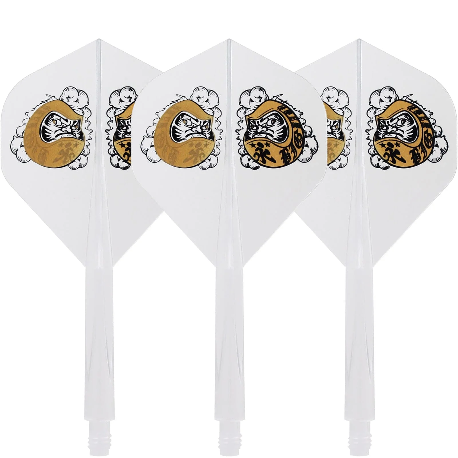 *Condor AXE Dart Flights - Standard - Daruma Baby - Clear Gold - Image 5