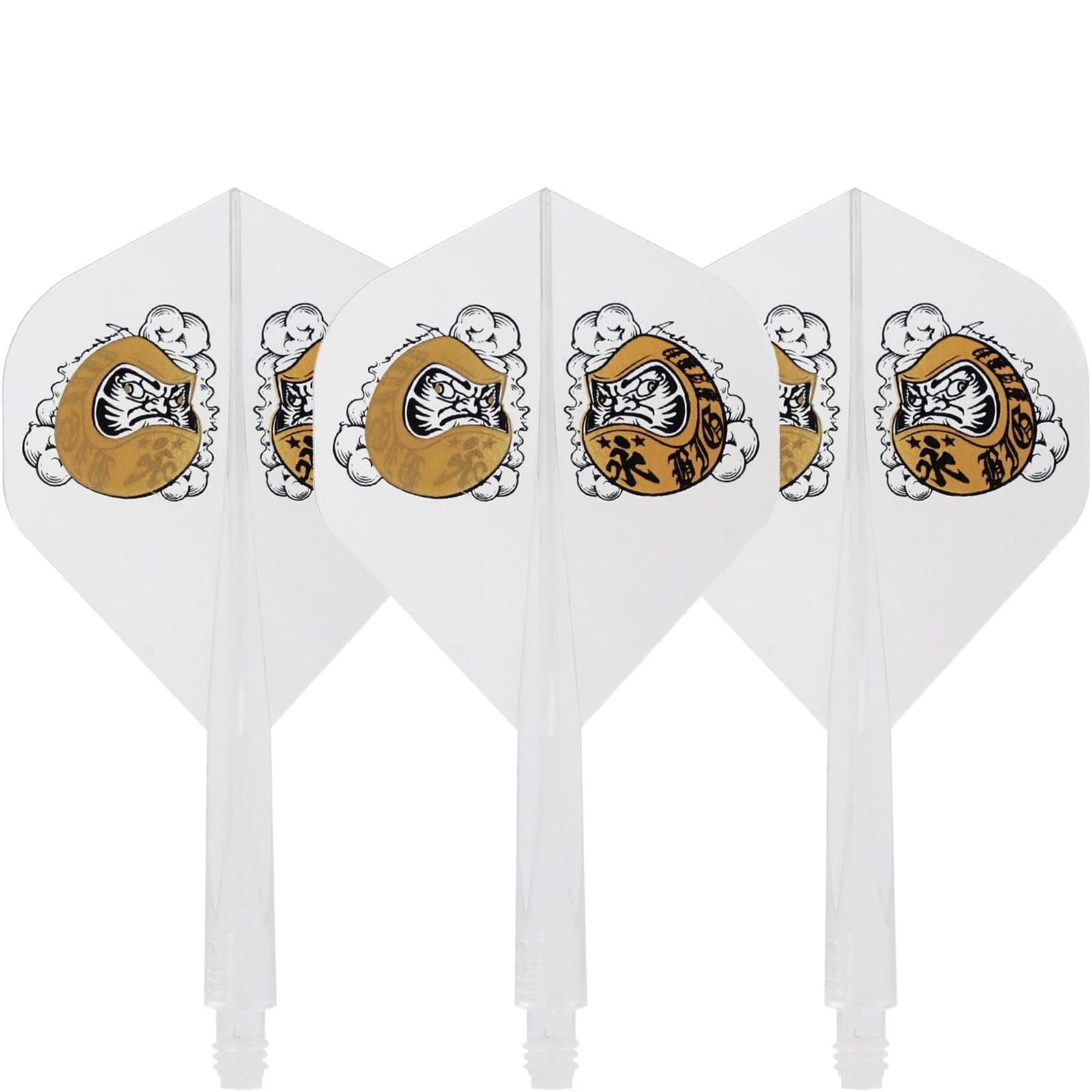 *Condor AXE Dart Flights - Standard - Daruma Baby - Clear Gold - Image 6