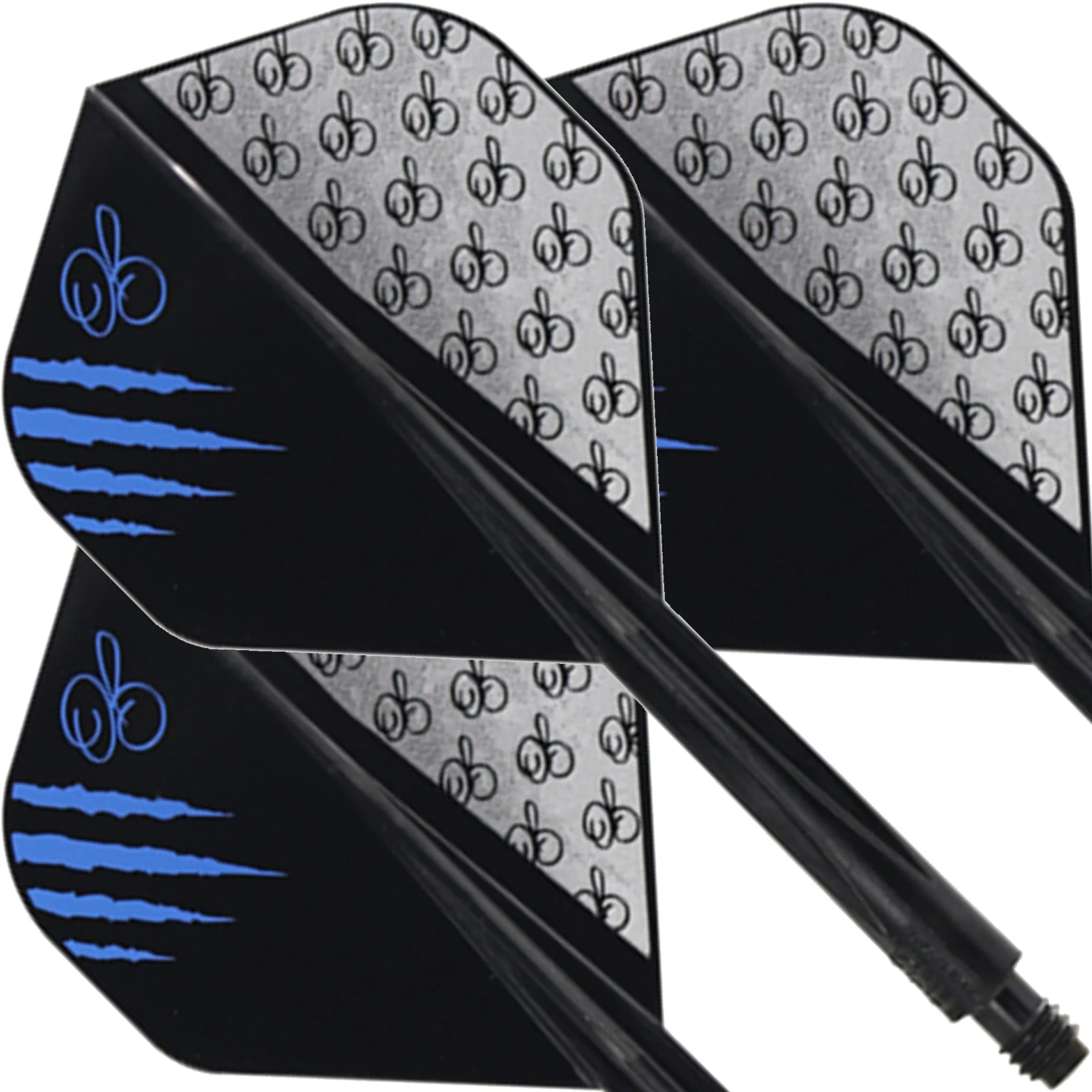Condor AXE Dart Flights - The Master - Owen Bates - Standard - Black - Image 2