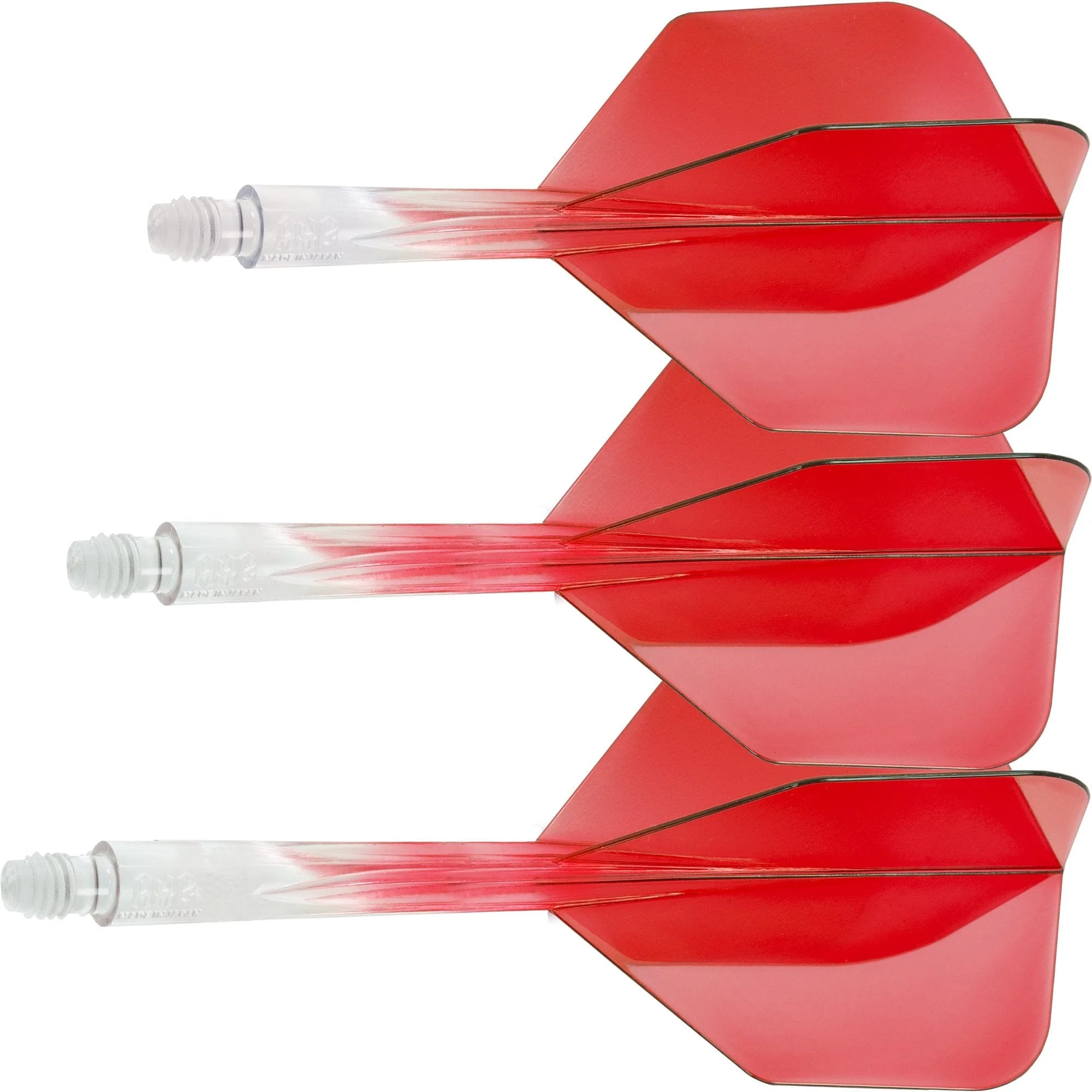 Condor AXE Gradient Dart Flights - Small - Clear Red - Image 2