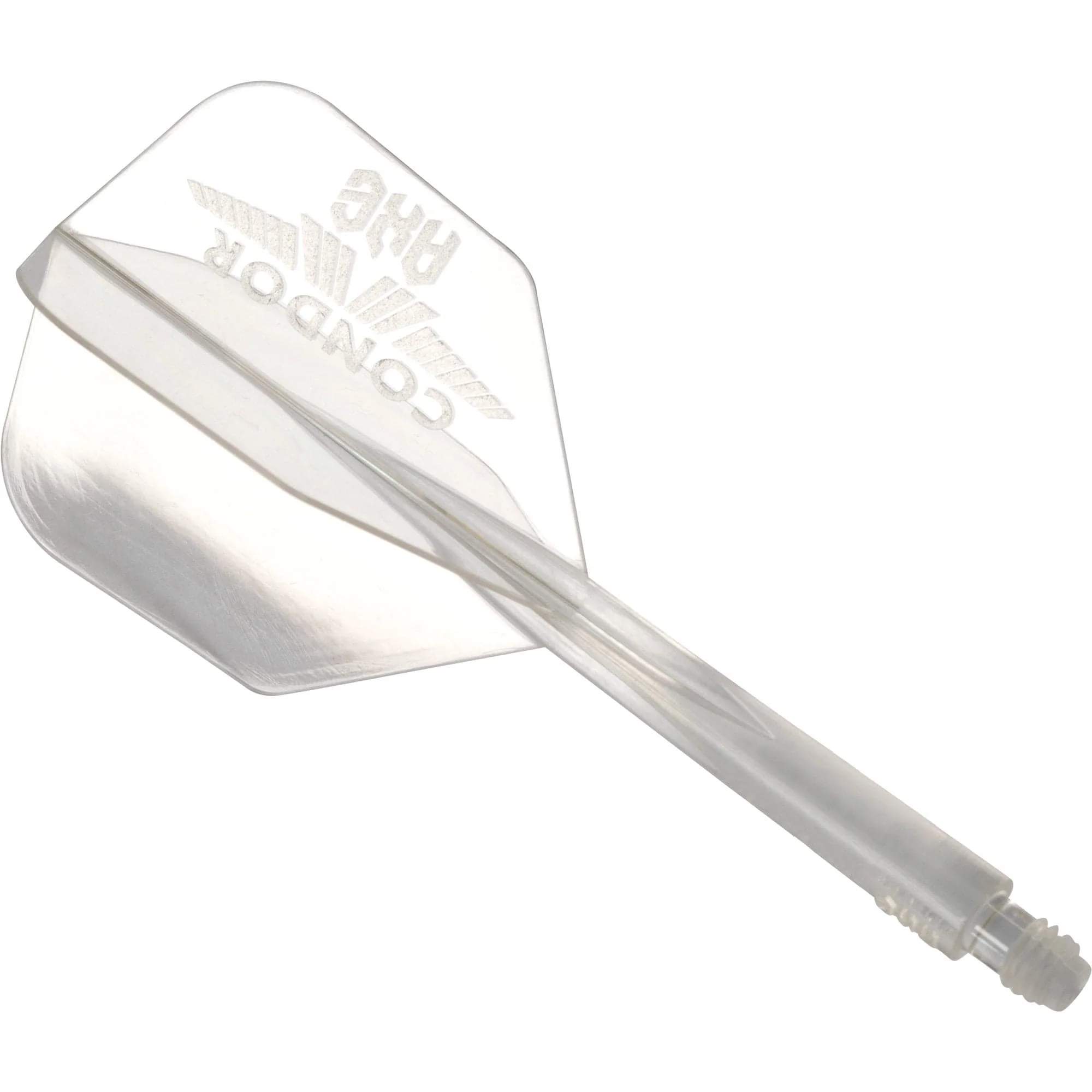 Condor AXE Logo Dart Flights - Small - Clear & Silver