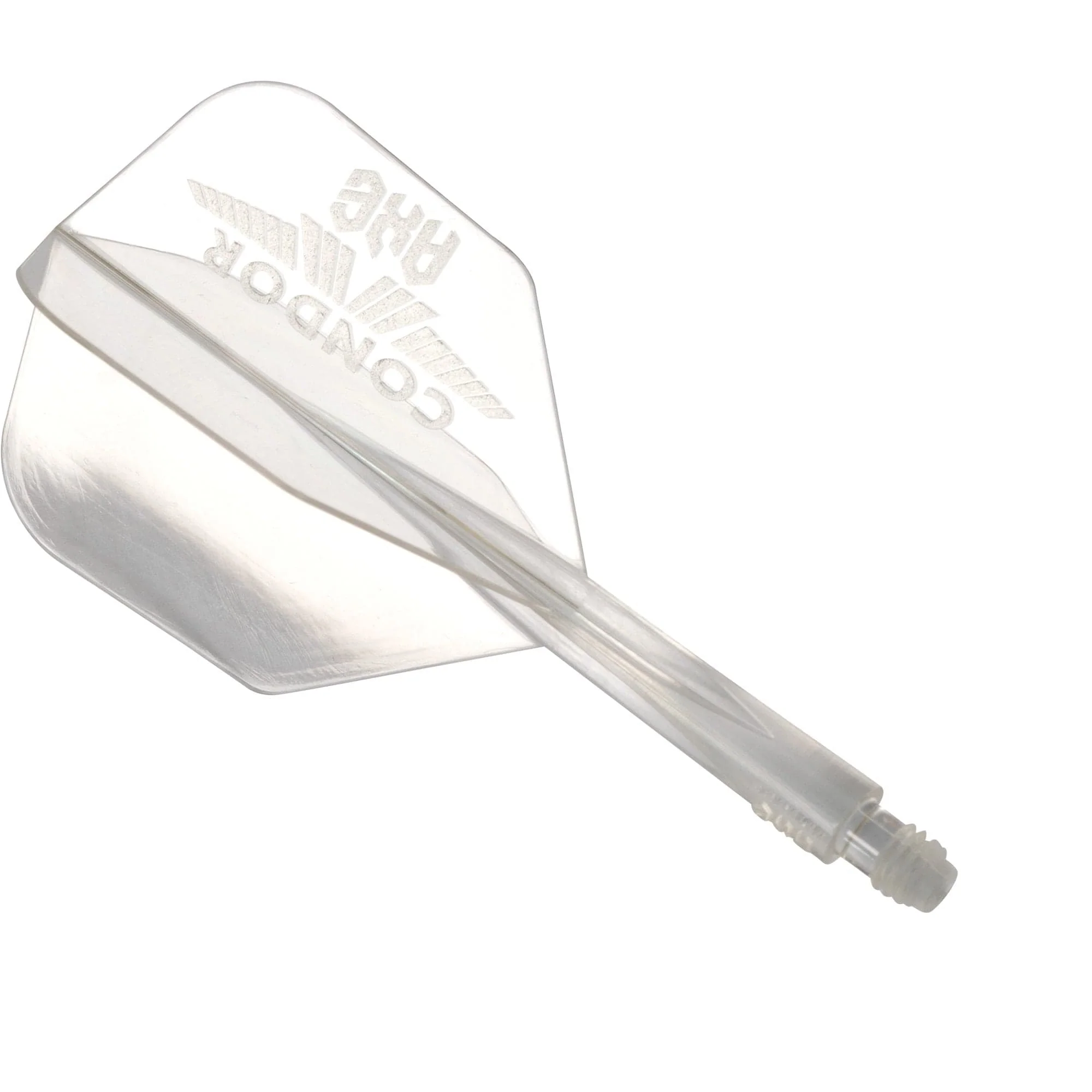 Condor AXE Logo Dart Flights - Small - Clear & Silver - Image 3