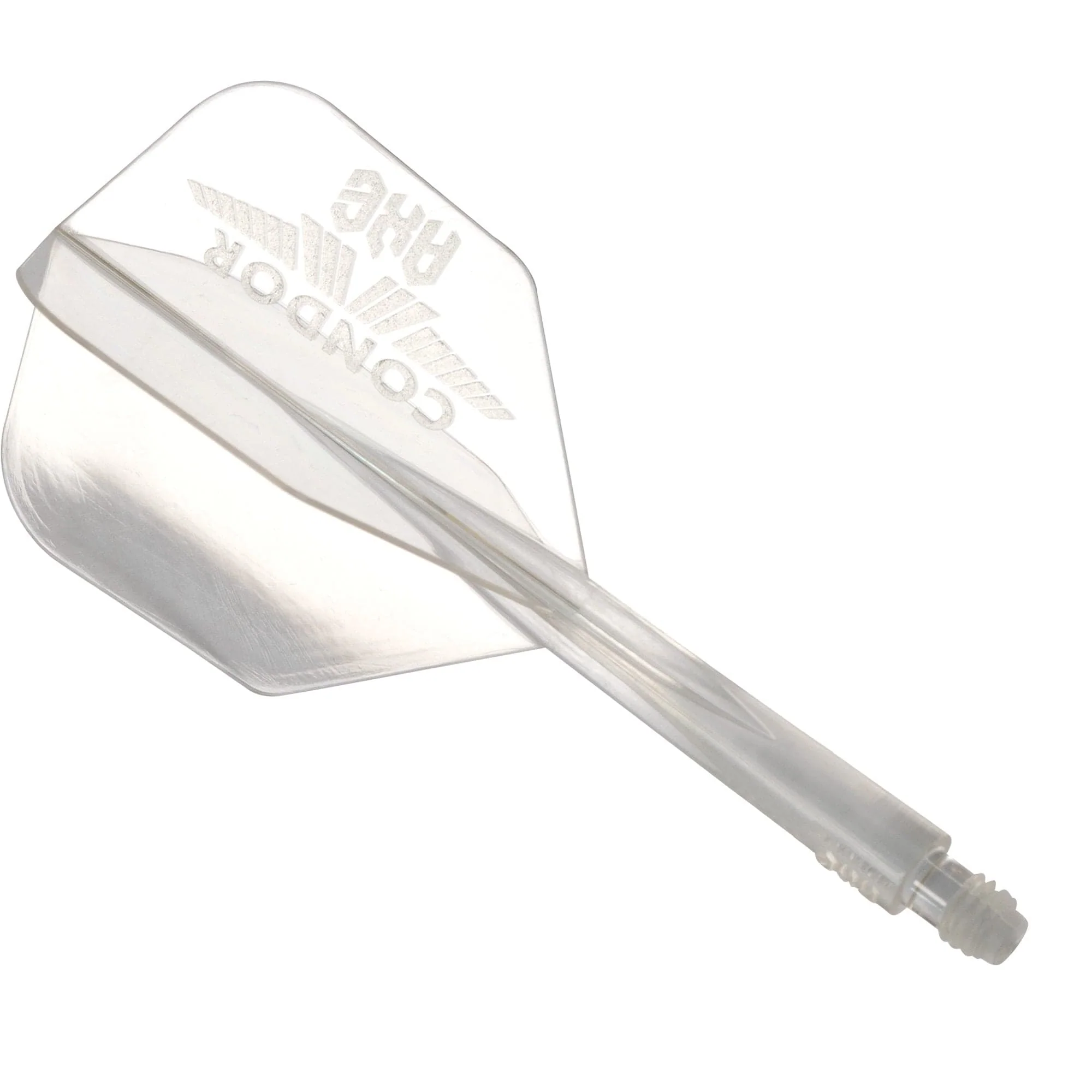 Condor AXE Logo Dart Flights - Small - Clear & Silver - Image 4