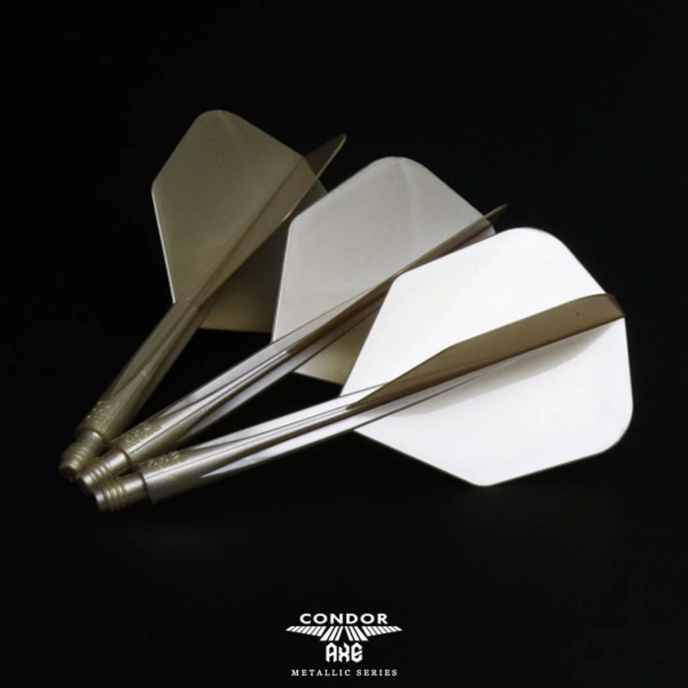 Condor AXE Metallic Dart Flights - Small - Champagne Gold - Image 4
