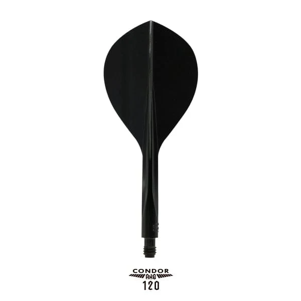 Condor AXE120 Dart Flights - Teardrop - Black - Image 2