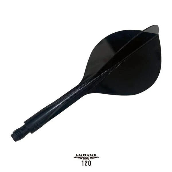 Condor AXE120 Dart Flights - Teardrop - Black - Image 3