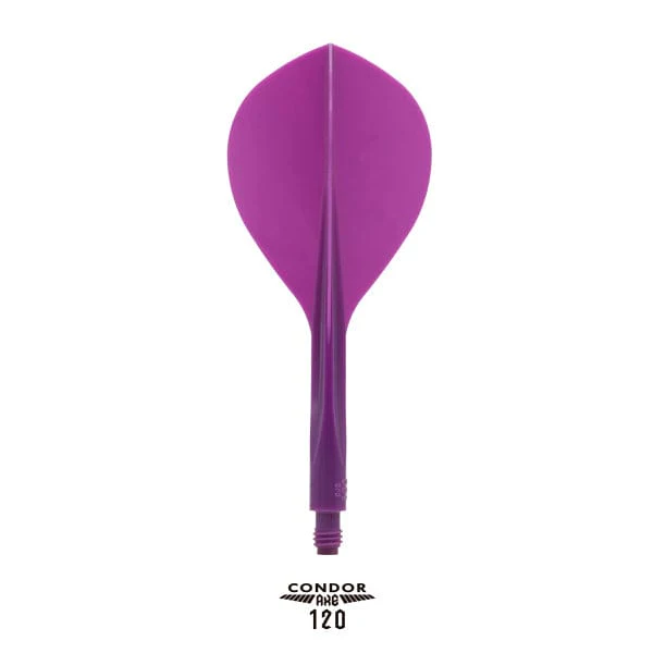 Condor AXE120 Dart Flights - Teardrop - Purple - Image 2