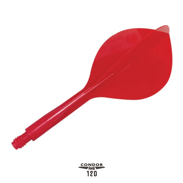Condor AXE120 Dart Flights - Teardrop - Red - Image 3