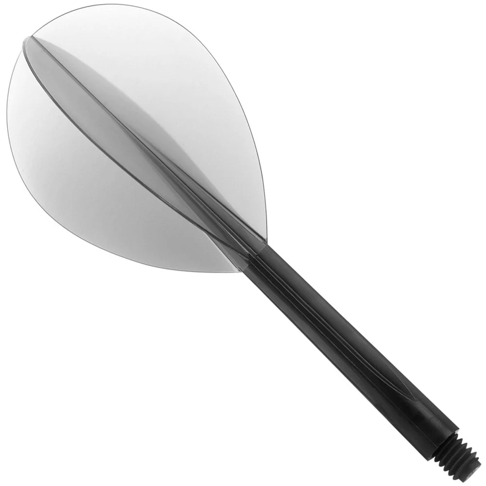 Condor Dart Flights - Zero Stress - Teardrop - Clear Black