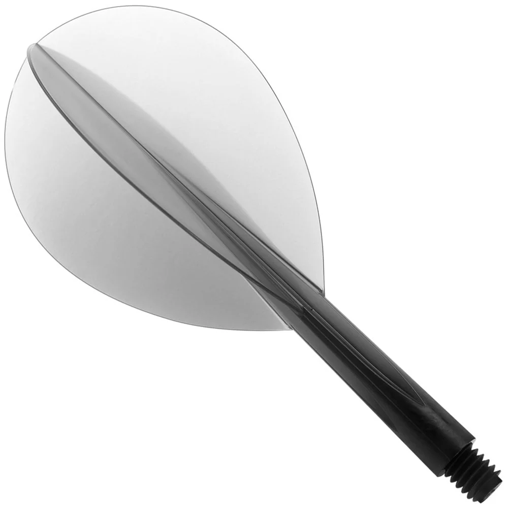 Condor Dart Flights - Zero Stress - Teardrop - Clear Black - Image 3
