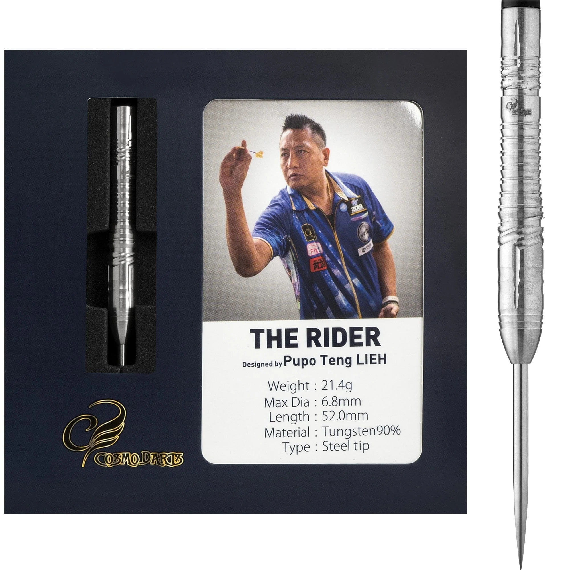*Cosmo Darts - Steel Tip Tungsten - The Rider - 21g