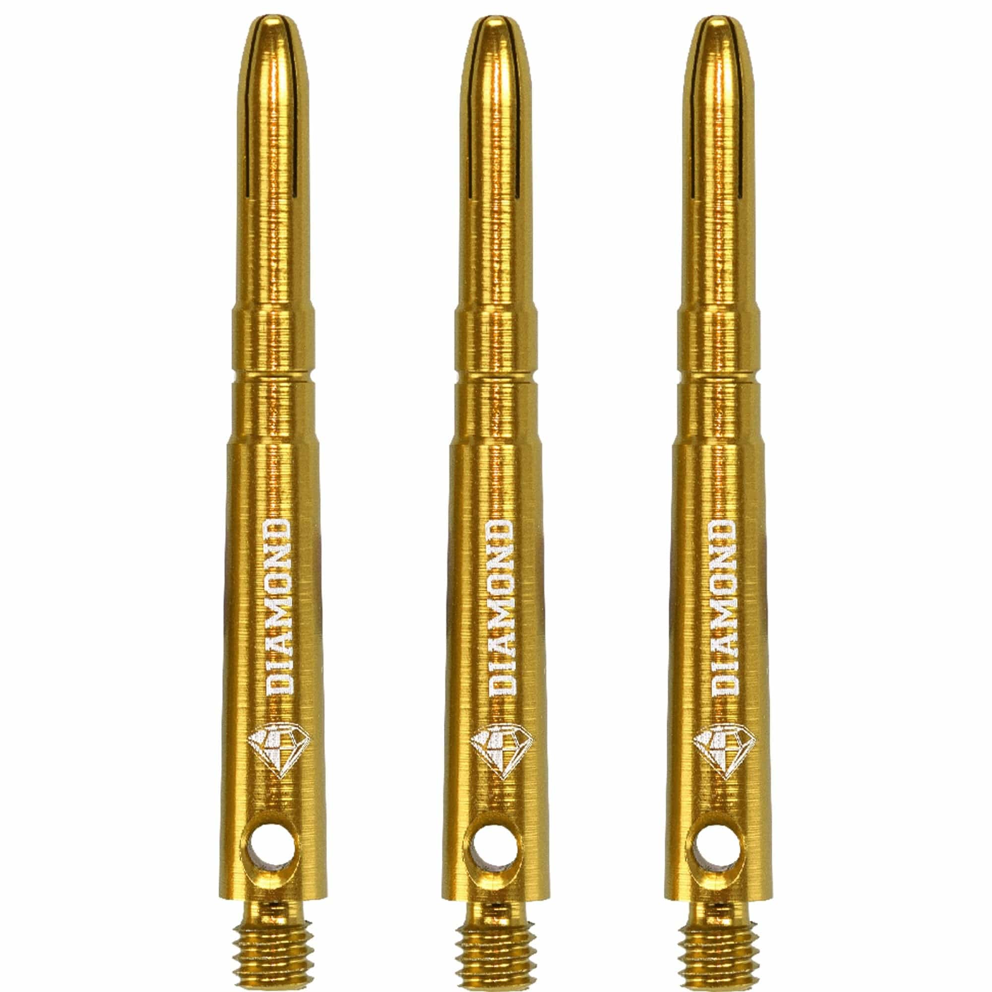 Cuesoul - Aluminium Dart Shafts - Diamond - Value Pack - 4 sets - Gold - Image 2