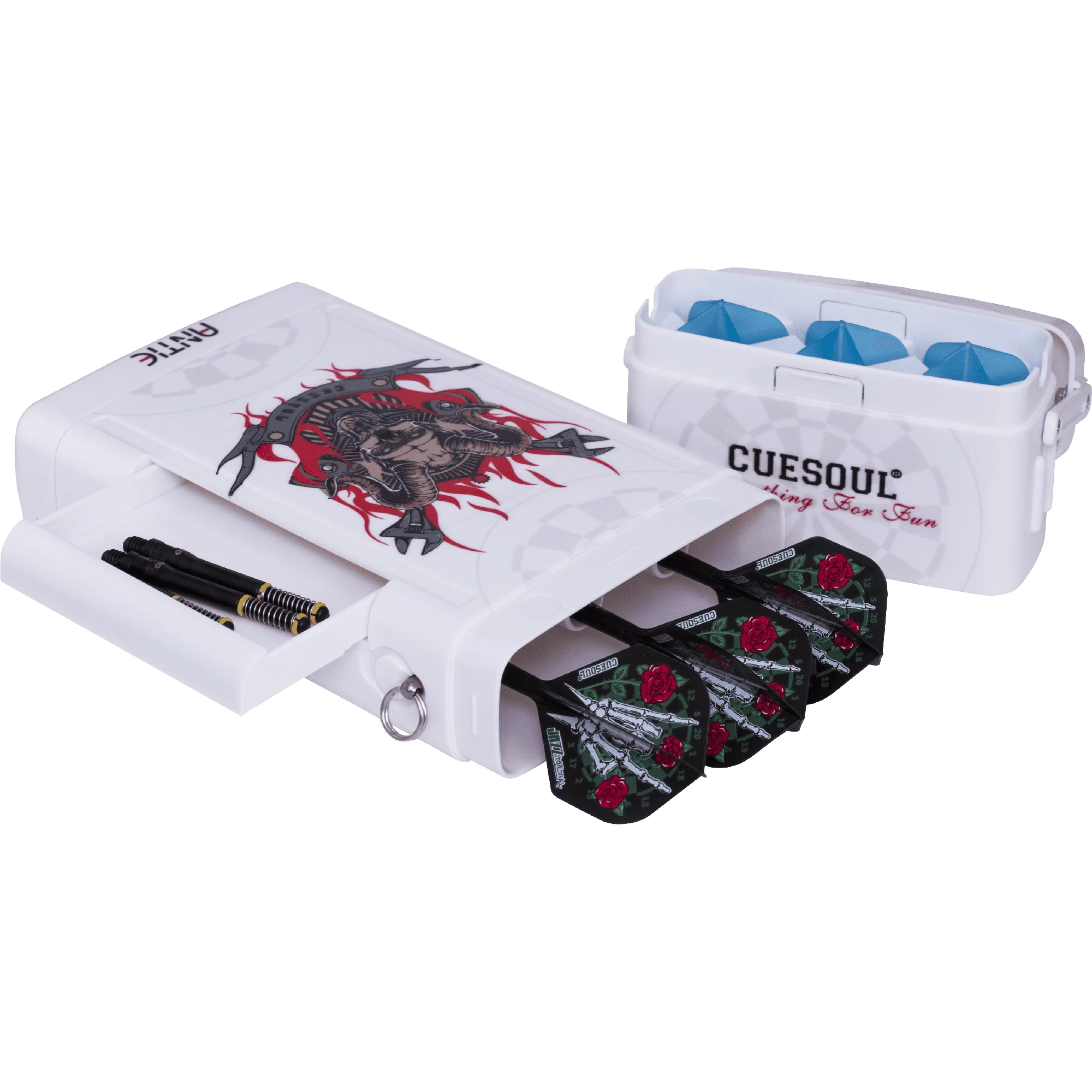 Cuesoul - Antie Dart Case - Printed Design - Ghost - White - Image 3
