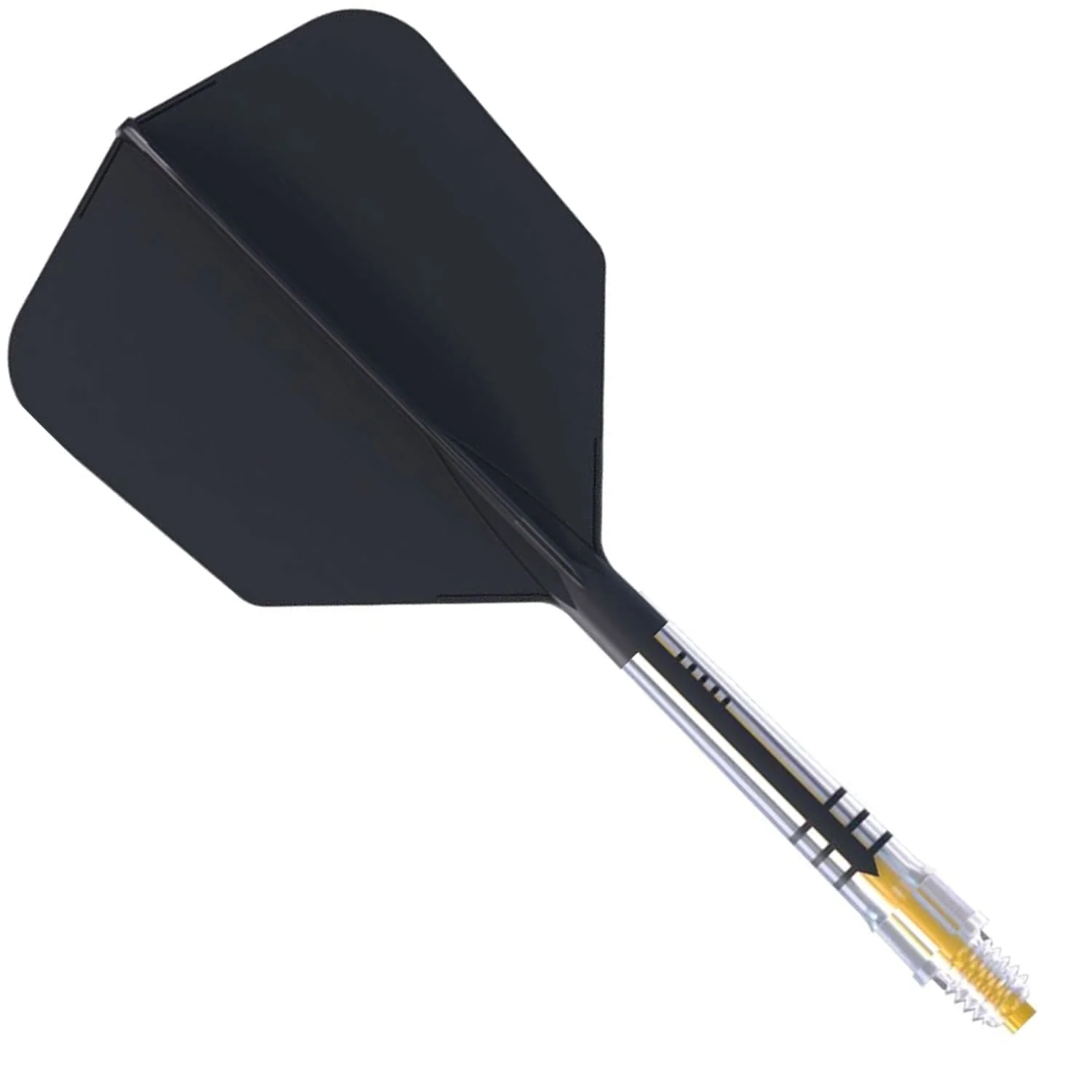 Cuesoul Rost T19 Carbon Fibre - Integrated Dart Shaft and Flights - Big Wing - Black - Image 6