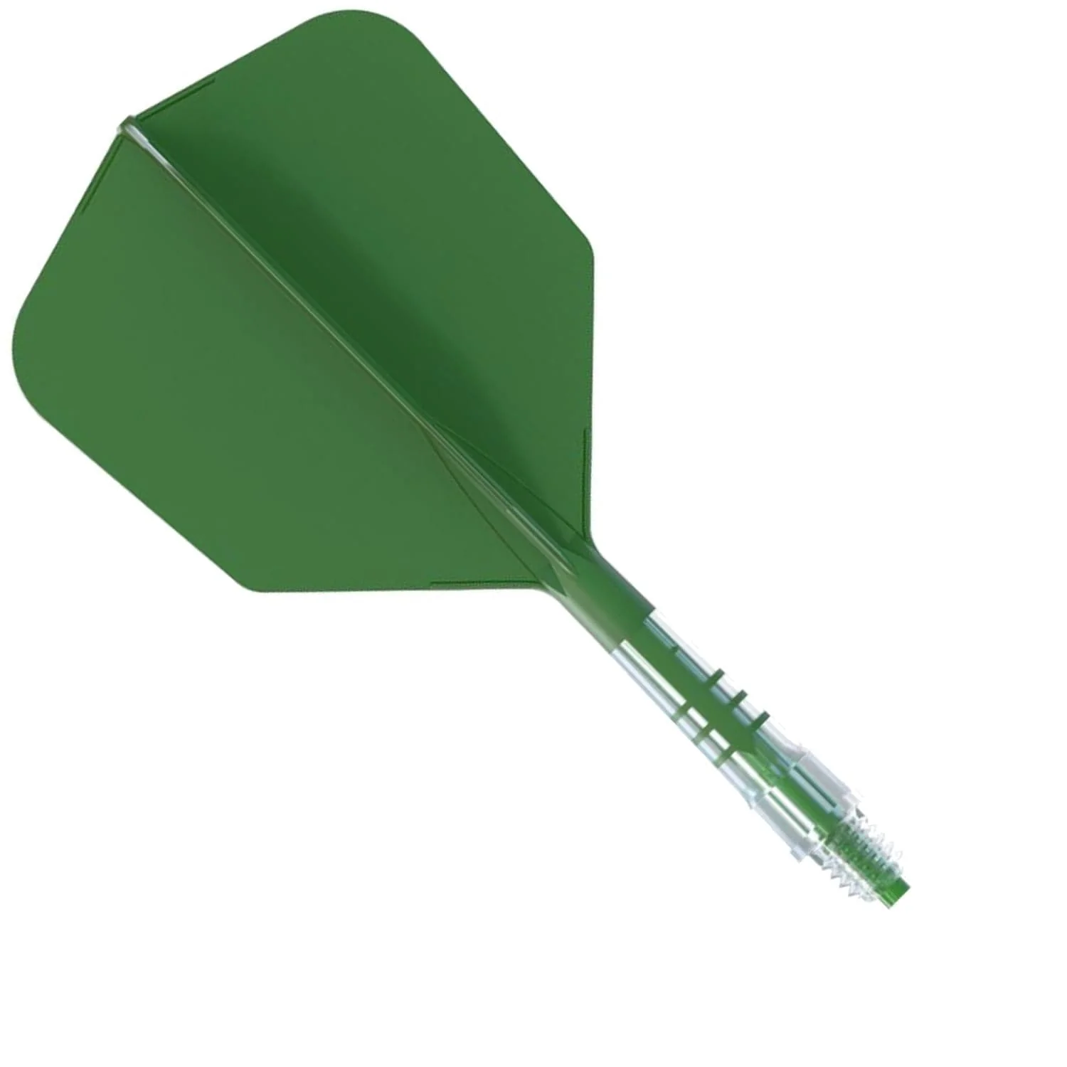 Cuesoul Rost T19 Carbon Fibre - Integrated Dart Shaft and Flights - Big Wing - Green - Image 2