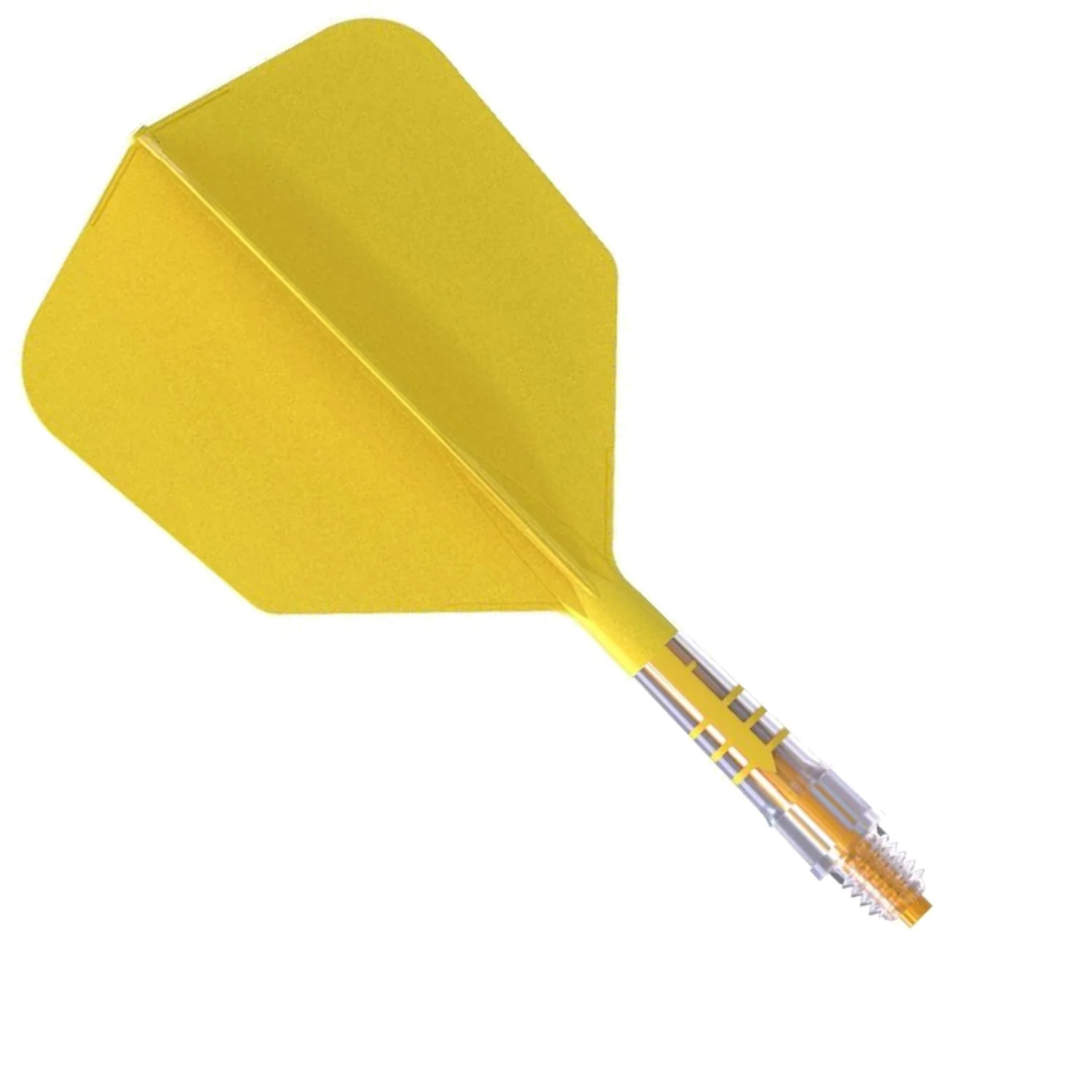 Cuesoul Rost T19 Carbon Fibre - Integrated Dart Shaft and Flights - Big Wing - Yellow - Image 2