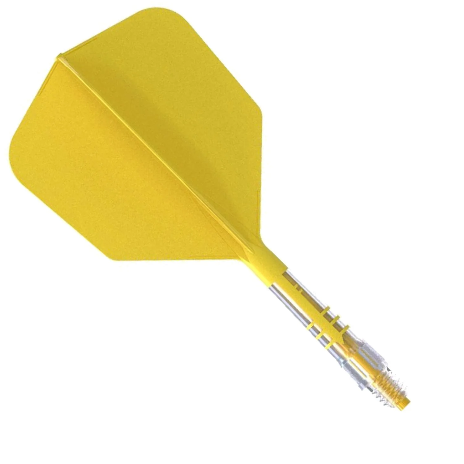 Cuesoul Rost T19 Carbon Fibre - Integrated Dart Shaft and Flights - Big Wing - Yellow - Image 3