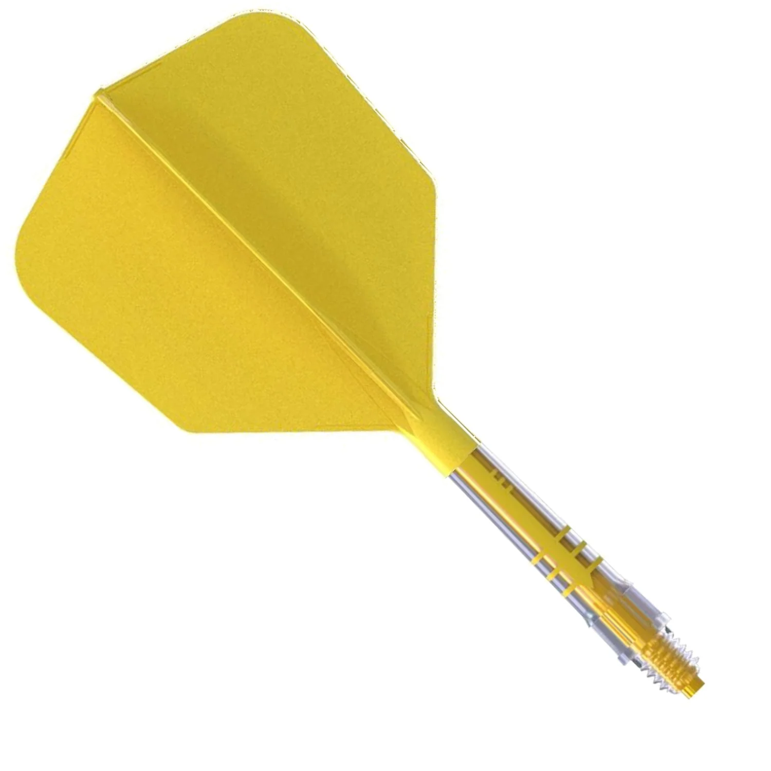 Cuesoul Rost T19 Carbon Fibre - Integrated Dart Shaft and Flights - Big Wing - Yellow - Image 4