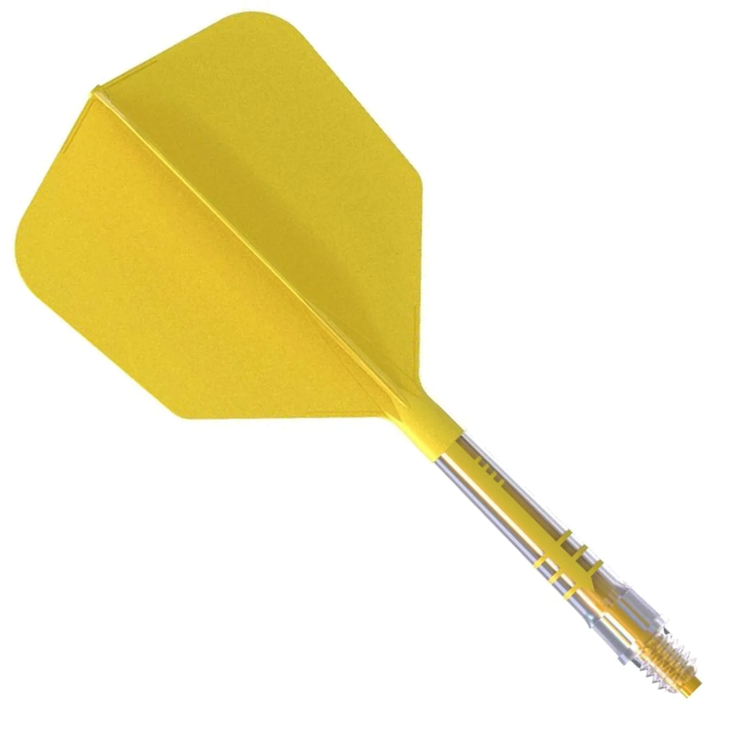 Cuesoul Rost T19 Carbon Fibre - Integrated Dart Shaft and Flights - Big Wing - Yellow - Image 5