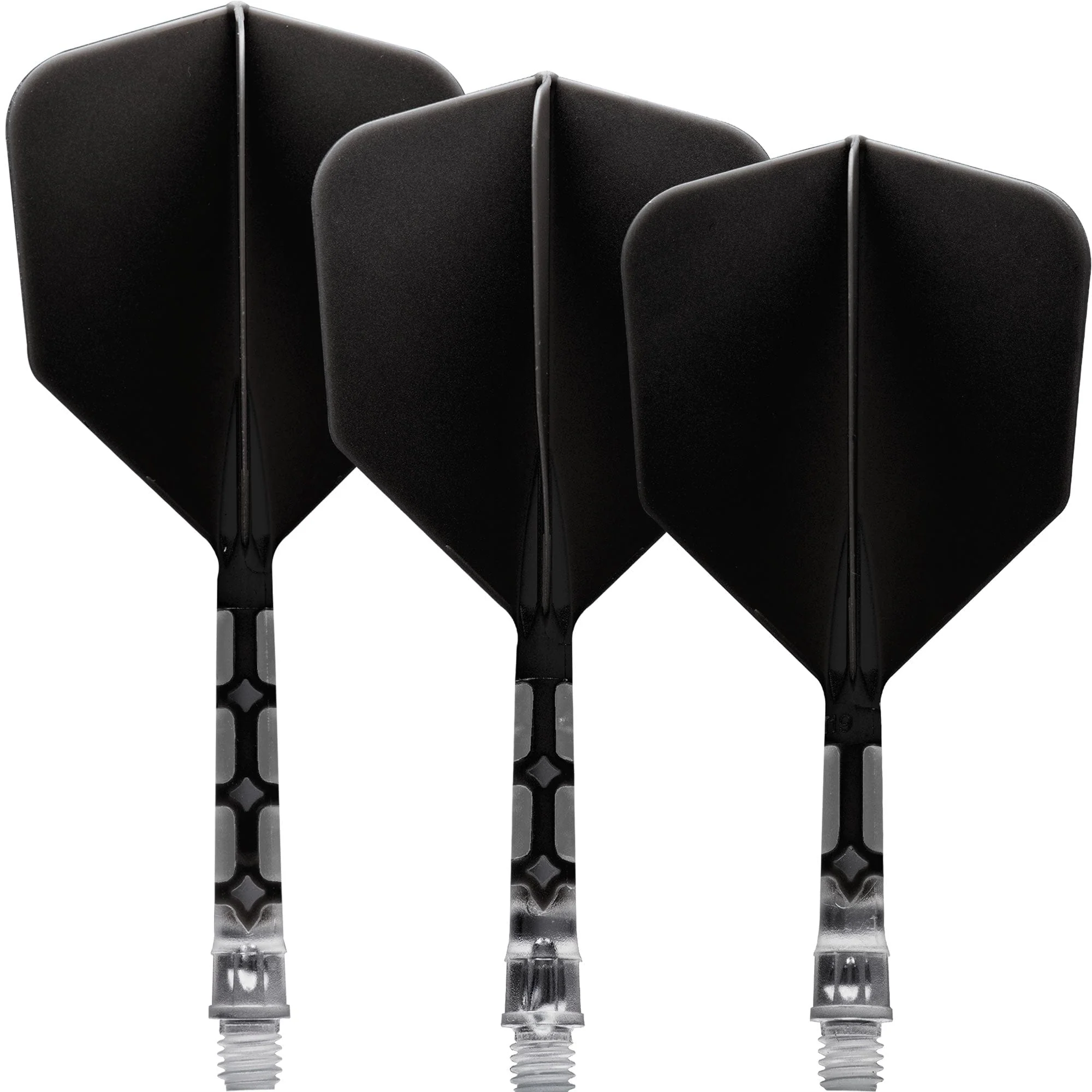 Cuesoul Rost T19 Integrated Dart Shaft and Flights - Big Wing - Clear with Black Flight - Image 2