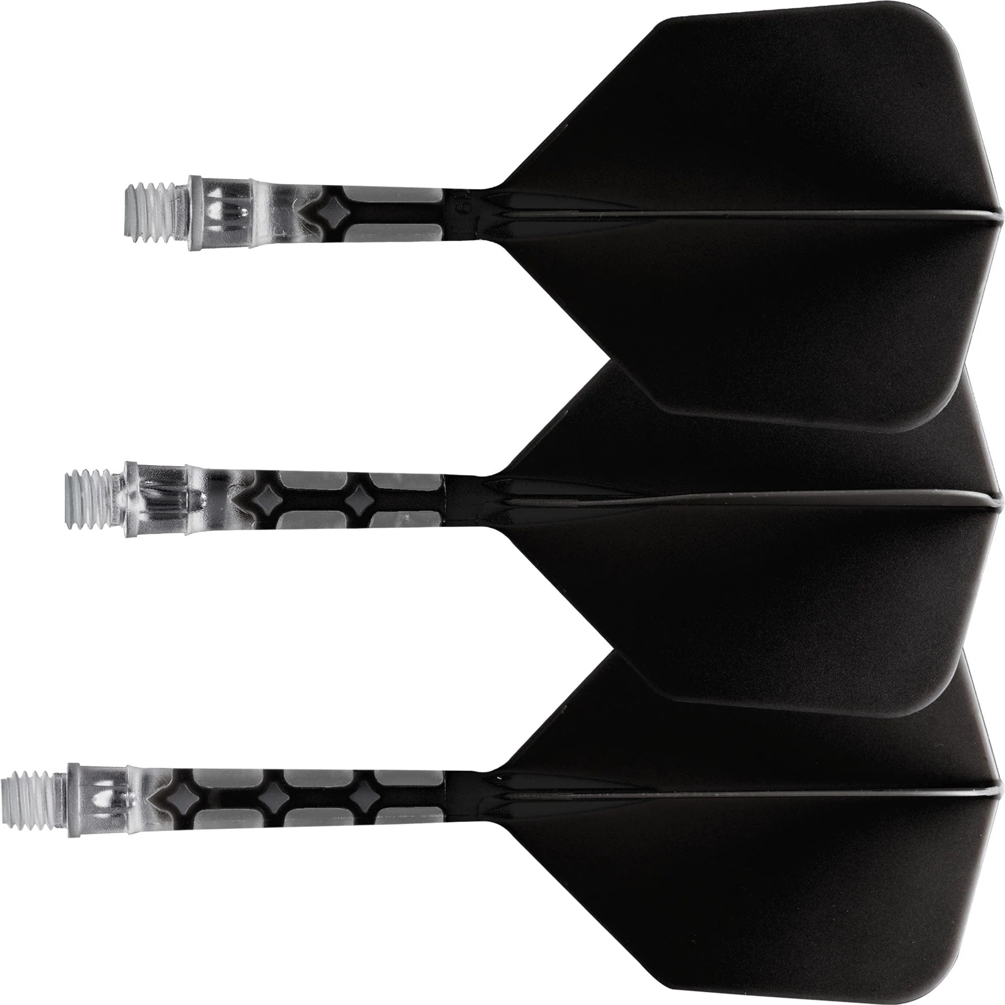 Cuesoul Rost T19 Integrated Dart Shaft and Flights - Big Wing - Clear with Black Flight - Image 3