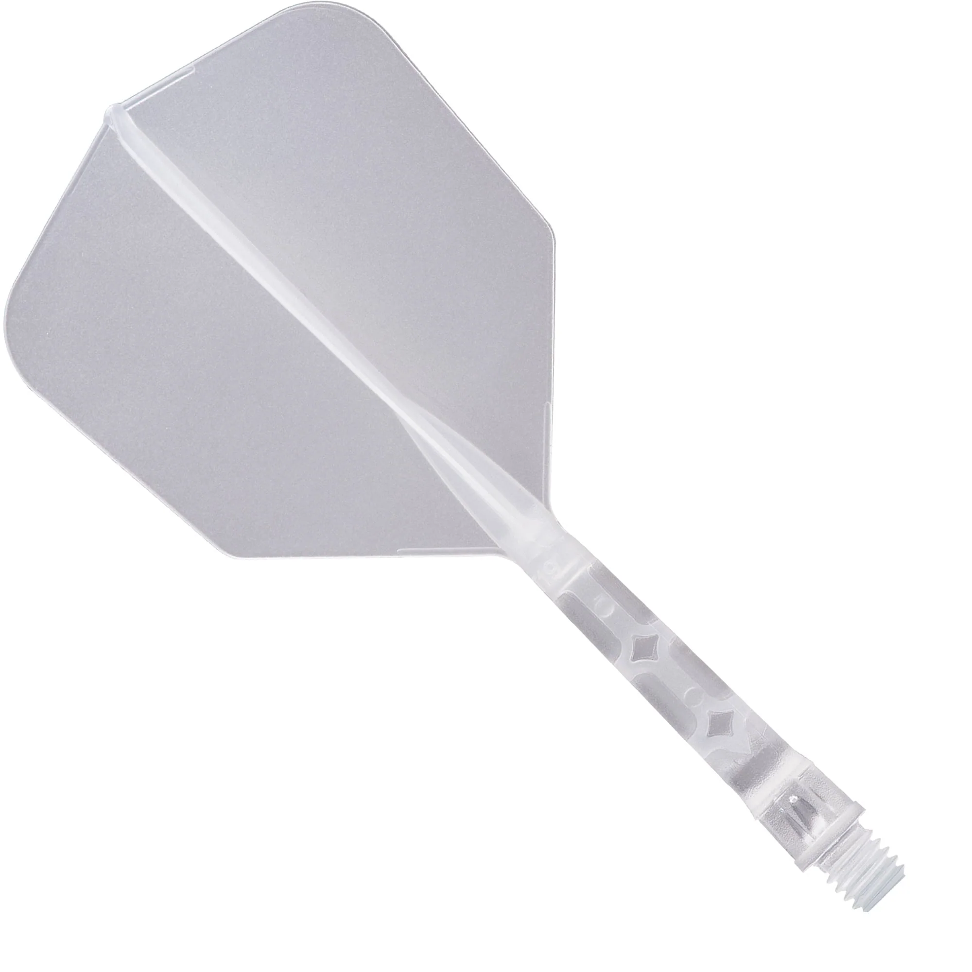 Cuesoul Rost T19 Integrated Dart Shaft and Flights - Big Wing - Clear with Clear Flight - Image 4