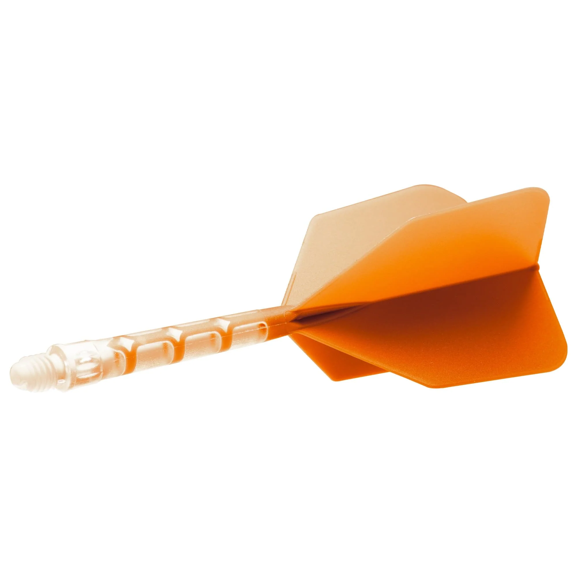 *Cuesoul Rost T19 Integrated Dart Shaft and Flights - Big Wing - Clear with Orange Flight - Image 6